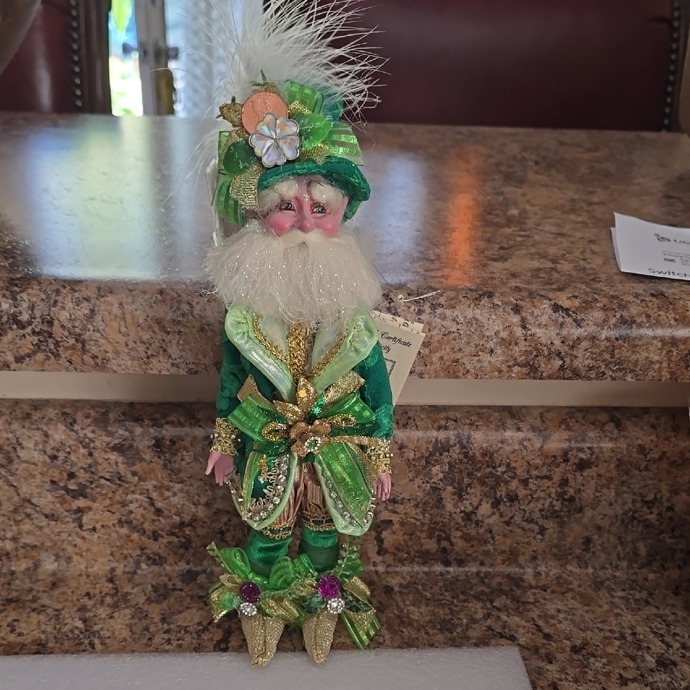 Mark Roberts Green and Gold Decorative Figure